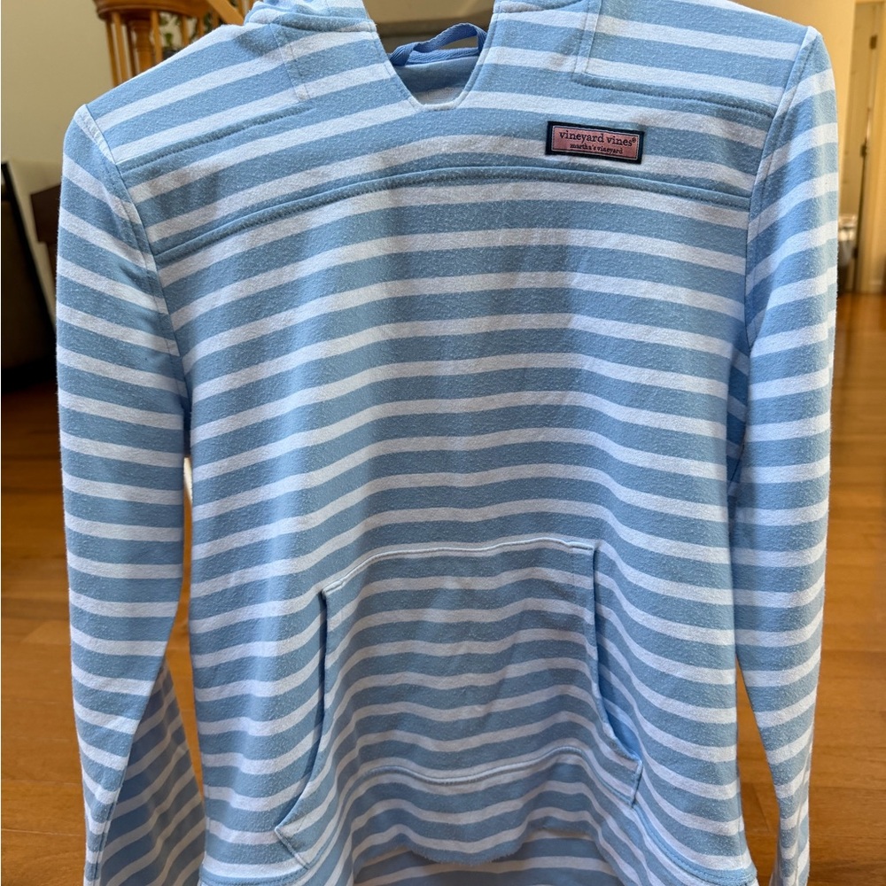 Vineyard Vines Light Blue Striped Pullover